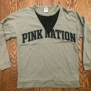 PINK Victoria's Secret Pink Nation Pullover Sweatshirt XS Extra Small